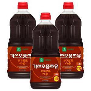 이엔푸드 가스오풍 쯔유, 1.8L, 3개