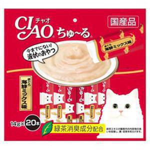 챠오츄르 고양이 짜먹는 간식 20p, 혼합맛(참치/해산물), 280g, 1개