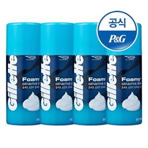 질레트 면도폼 포오미 센서티브 175g 4개