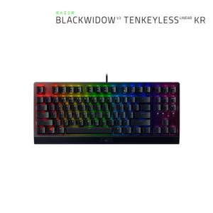레이저코리아 블랙위도우 V3 텐키리스 리니어 한글 Razer Blackwidow V3 TKL Linear KR 유선 게이밍 키보드