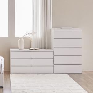 파로마 레이어 광폭 5단 서랍장 400/800/1200 심플 수납장/핸드리스 수납장