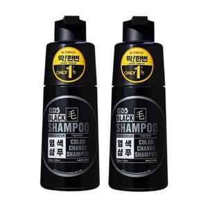 딱한번 염색샴푸 GDS 굿데이 블랙모샴푸 250ml 2개