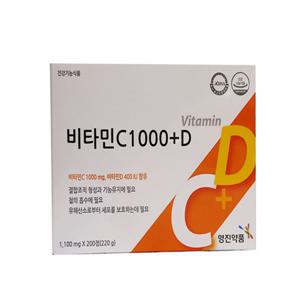 영진약품 비타민C 1000+D 1100mg X 200정  영진비타민