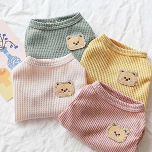 1+1 강아지옷 고양이옷 데일리 크루넥 와플 티셔츠 나시 실내복 외출복 S-XL 무료배송