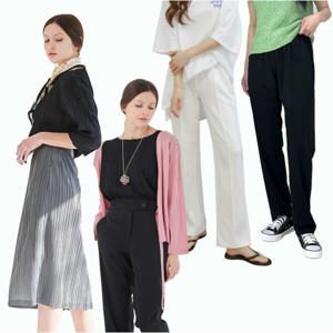 (12+5%) 무배 3960원~ SS 창고대방출 봄여름 찰랑 밴딩바지/린넨바지/통바지/반팔티/원피스 모음