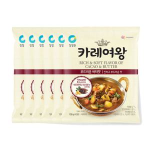 카레여왕 부드러운 버터맛 108g 6개
