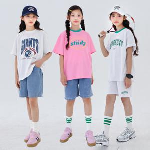 아임제이 여름신상 주니어의류 데일리 캐주얼룩 반팔티 초등학생옷 당일발송 무료배송 국내생산