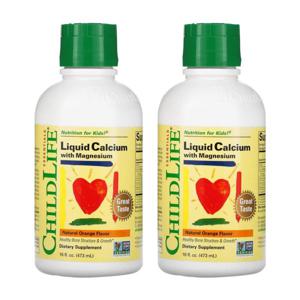 (아이허브) 2개X 마그네슘 함유 액상 칼슘 오렌지 맛 474ml 해외직구
