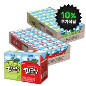 (10% 캐시적립) 피크닉 사과 200ml 24팩 + 청포도 200ml 24팩