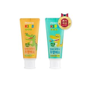 페리오키즈 엄마치약이투명해요 스텝2 치약 80g(고불소/저불소 중 택1) x3개
