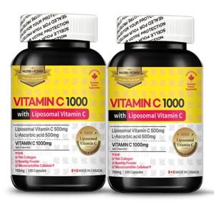 비타민C 1000mg 위드 리포조말 총 700mg x 100캡슐 x 2병 리포좀 비타민B컴플렉스 10정증정