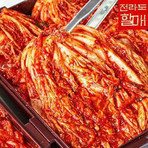 전라도할매 국내산 프리미엄 배추김치 2kg 밥도둑 포기김치