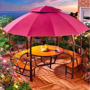 RJ115 캐노피 천막 벤치 정자형 야외테이블세트 야외정자 옥상정자 마당정자텐트 전원주택정자-선택