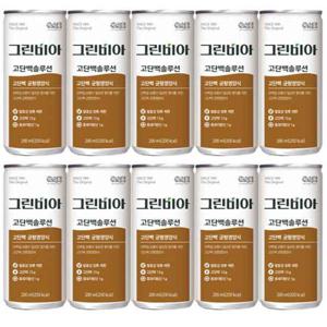 그린비아 고단백솔루션 200ml x 10캔 단백질 음료 환자영양식