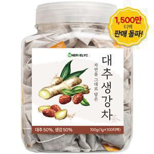 대추생강차 100티백 1500만 티백 판매 돌파 친환경 필터