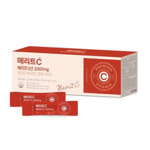휴온스 메리트C산 3000mg 고함량 영국산 DSM 비타민C 3개월분 90포 1박스 무첨가 100%영국산비타민C
