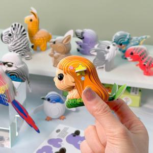 동물 입체모형 만들기 키트 diy 미술 학교 수업 12개 세트