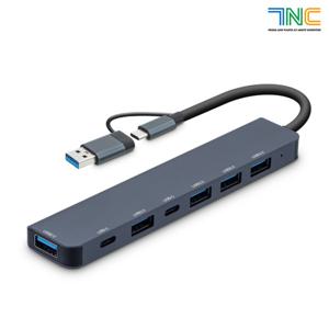 7NC 멀티 허브 포트 USB 커넥터 C타입 노트북 연결 확장 컴퓨터 분배기 NCH-702