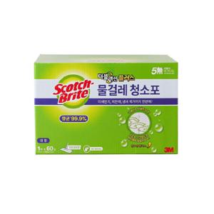 3M 스카치브라이트 물걸레 청소포 대형60매 1개  / 더블액션 플러스 / 미세먼지 찌든때 확실 SALE 빠른배송