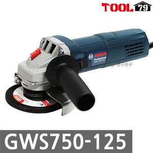 보쉬 GWS750-125 그라인더 125mm 절단연마 750W 유선 보조손잡이 GWS750-125