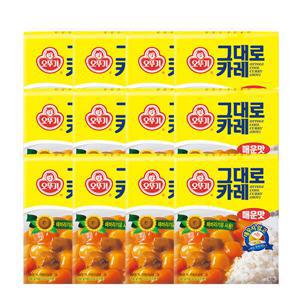 오뚜기 3분 그대로카레 매운맛 200g x12개