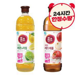 홍초 저당 기능성 레몬라임 1.5L + 레드애플 1.5L