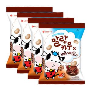 롯데제과 말랑카우 빠삐코 158g X 4개