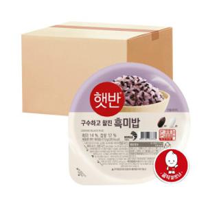 햇반 흑미밥 210g 36개