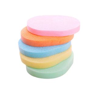 고급 해면 화장품 클렌징 스펀지 개별OPP포장 8mm /50개묶음 칼라랜덤  최신제조 SALE