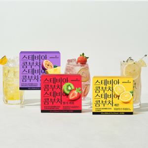 아로마빌 스테비아 콤부차 30입 3종 딸기키위 레몬 파인애플패션후르츠 구매시 스테비아 콤부차 10입 증정