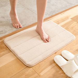 극세사 메모리폼 발매트 주방 욕실 현관 60x40cm 미끄럼방지 매트 ODM-FOOTMAT2