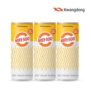 광동 비타500F 240ml x 30캔 고용량 비타민C 1200mg 드링크 건강 음료