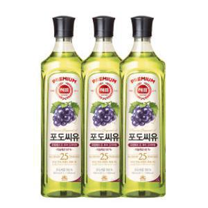 사조해표 포도씨유 900ml 3개