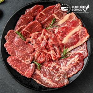 (신선집중) 미국산 소고기 1kg 모둠 (200g x 5팩) / 소갈비살 부채살 우삼겹 안창살 토시살