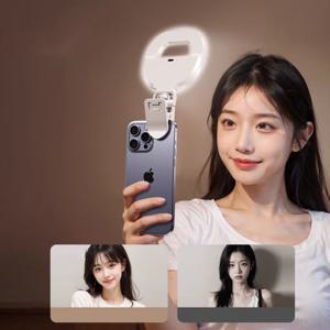 스마트 폰 휴대용 링 라이트 스마트폰 클립 조명 LED 셀카 조명 라이트 충전형