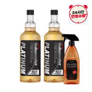 (1+1) 불스원샷 플래티넘 4in1 500ml (경유용/휘발유용) +장벽유리크리너 600ml 증정