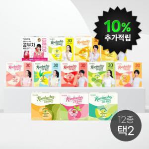 티젠 콤부차 30스틱X2박스 택2 (60스틱) 당0g 저칼로리 / 건강하고 맛있는 수분섭취~