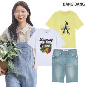 25%+5% 쿠폰 뱅뱅 본사 여름 데일리템 특가/반팔티/반바지/청바지 외