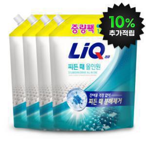 (10%적립)(800ml 증량팩)리큐 찌든때 올인원 1.8L+200ml x 4개