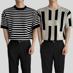 남자 여름 니트 반팔티셔츠 50종 남성 썸머 머슬핏 오버핏 빅사이즈 2XL 3XL 4XL