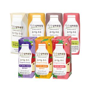 매일유업 상하목장 멸균우유/유기농 케일주스 125ml  혼합상품 골라담기 /우유/주스/음료