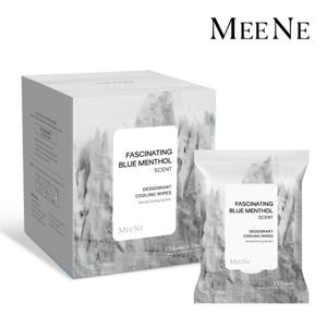 미네 데오드란트 쿨링티슈 패시네이팅 블루멘톨향 15매x5개