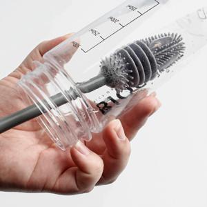 다용도 병 세척 브러쉬 32cm/세척솔/컵닦이/텀블러/유리병/젖병/실리콘/솔/물병/롱/컵/원형/주방