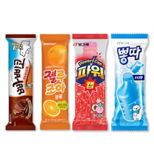 인기 아이스크림 파격특가 쭈쭈바 4종X5개씩 총20개