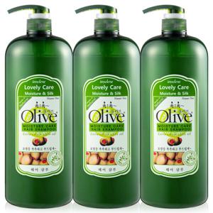 아임세레느 천연 올리브 모이스처 대용량샴푸 미용실샴푸 1500ml 3개