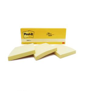3M 대용량 포스트잇 654-24CY 노랑24패드 / 76x76 / 가장보편적인 대용량팩 최신제조 당일배송