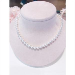미니골드 14K 스와진주 비드목걸이 6MM NONM4007
