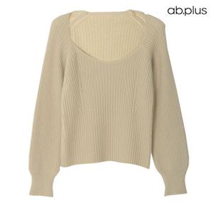 [ab.plus] 컬러 베이직 라인 긴팔 울 니트 (LSW3MW46A)
