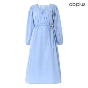 [ab.plus] 코튼 리본끈 포인트 롱원피스 (LSW3MO90A)