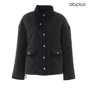 [ab.plus] 넥버튼 포인트 퀼팅 카라 점퍼 (LSW4MU36A)